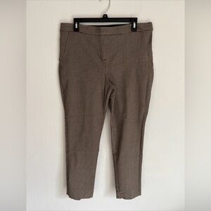 Liz Claiborne Emma Classic Plaid Pants Women Size 14  Brown